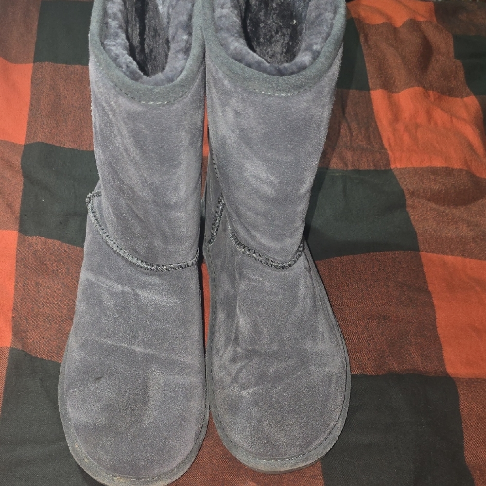 BearPaw Charcoal Winter Boots